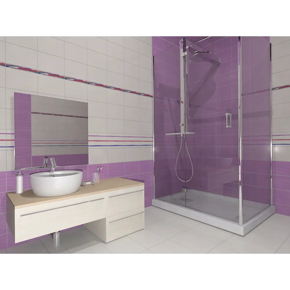 Декор Courage 40x20 см цвет сиреневый CULTO STLM-2177806 - Вид №4