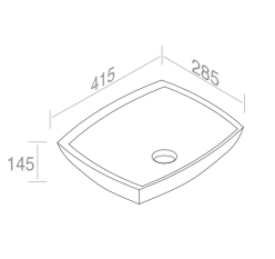 L273T0R0V0.100 Накладная раковина прямоугольная A. e T. Italia SPOT Белый глянцевый AeT ITALIA - Вид №1