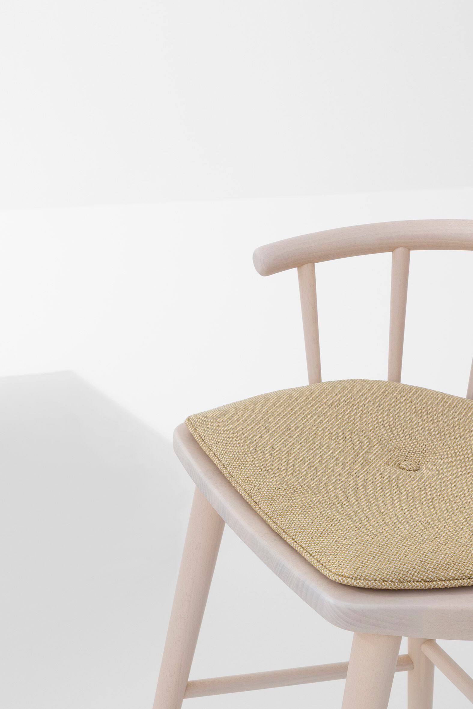 Высокий стул из бука с подлокотниками Billiani W ARCH-00127498 - Вид №4