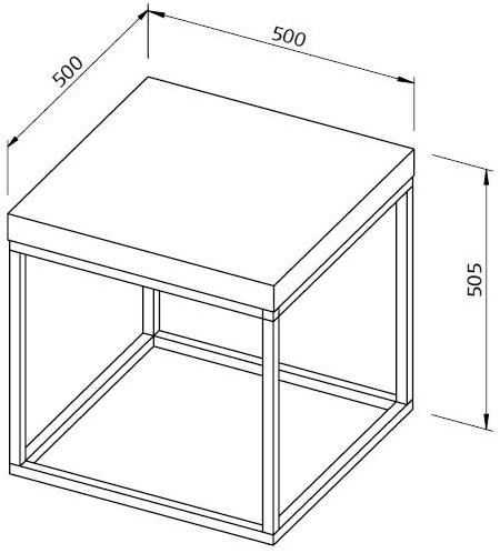 TemaHome Квадратный мраморный журнальный столик sun-id-1393775 - Вид №12