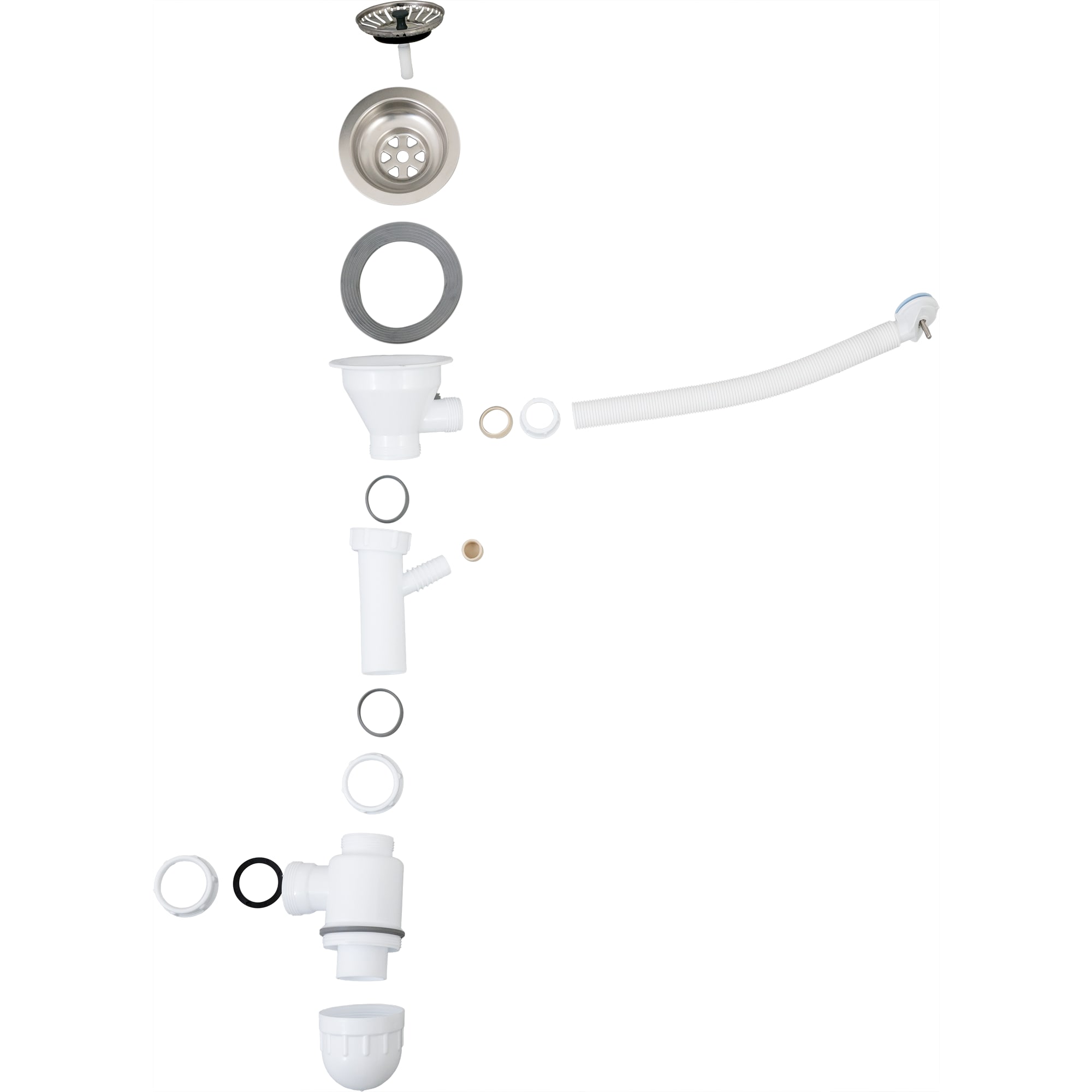 83056460 Сифон для мойки Delinia SALD005 ø50 полипропилен Santreyd  - Вид №3