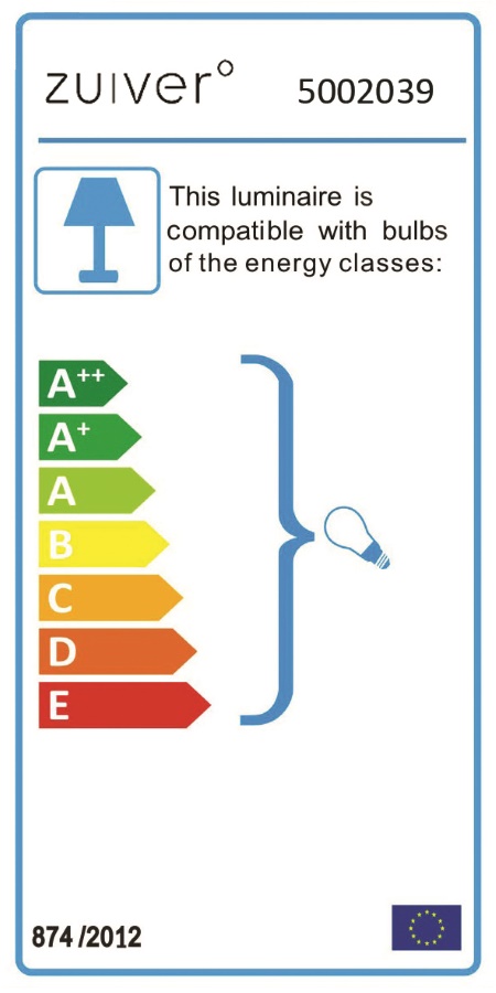 Лампа напольная Buckle Head, белая Zuiver 5002039 - Вид №15