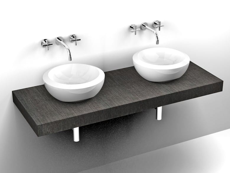 Двойной подвесной шкаф для умывальника из ламината FIT INTERIORS BASE ARCH-00079092 - Вид №1