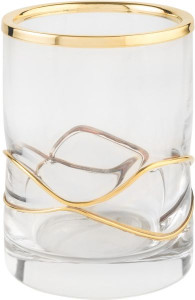 6621/GO Surya Crystal Stream, стакан, цвет золото