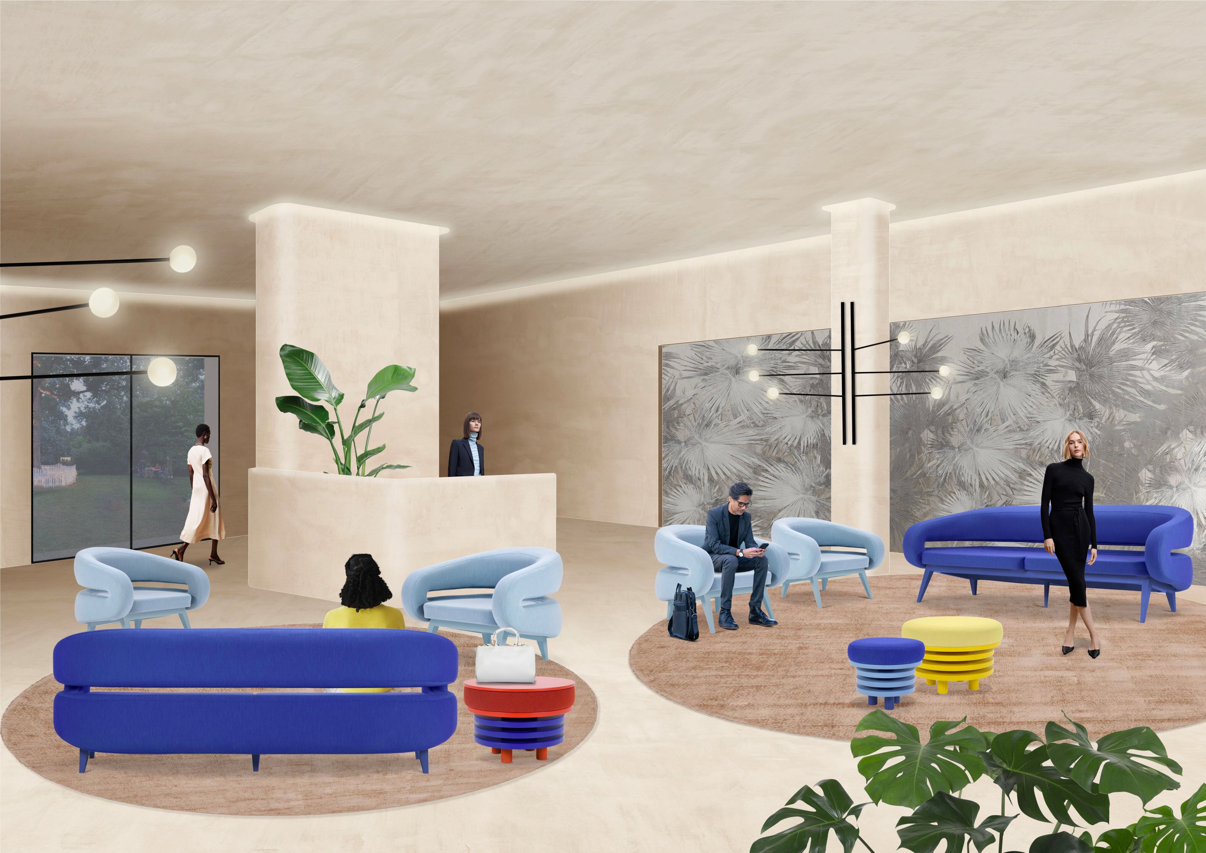 Круглый пуф Adrenalina Roche ARCH-00108191 - Вид №1