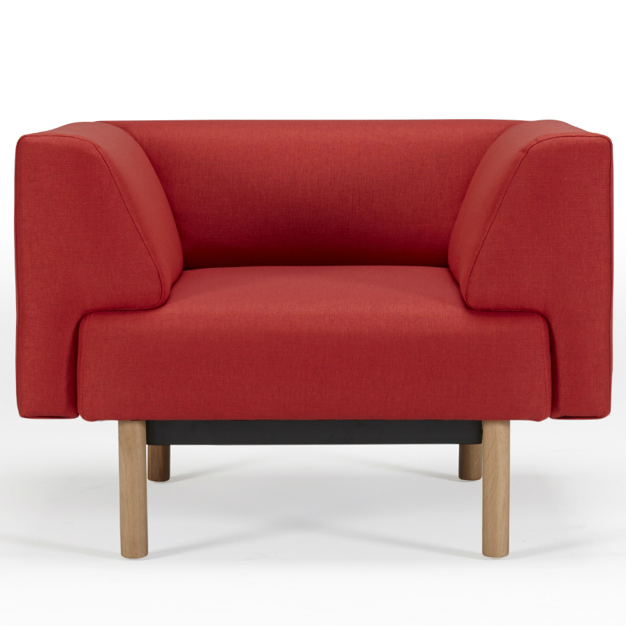 Кресло Ebeltoft, лакированный дуб, красное Kragelund 21001202247 - Вид №1