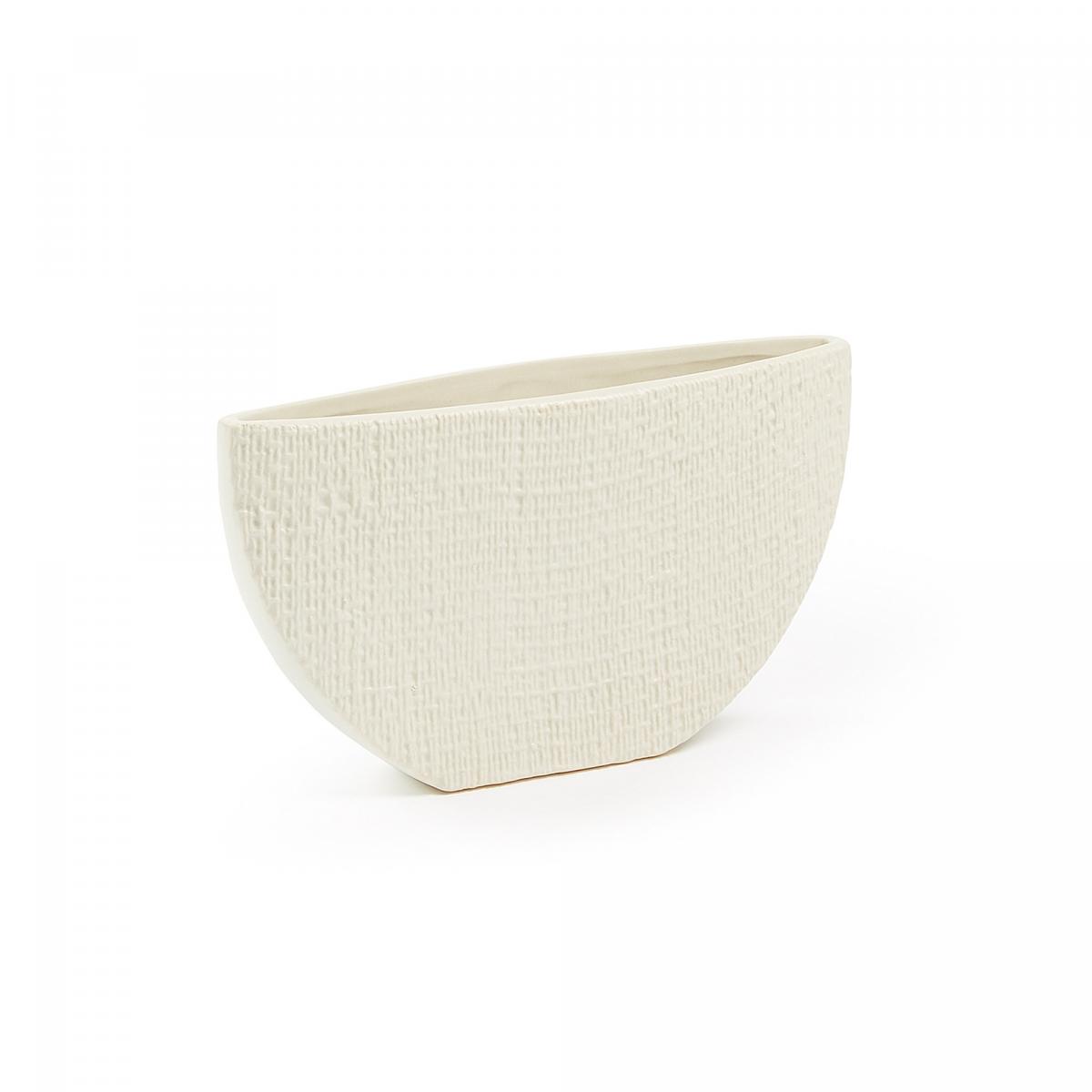 055079 Ваза 14 см керамическая бежевая La Forma Crocco - Вид №2