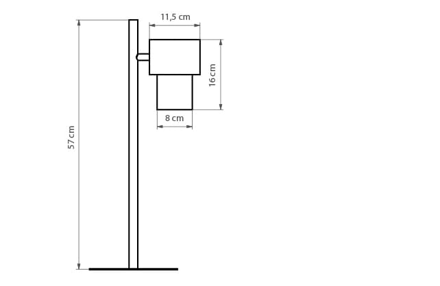 Регулируемая металлическая светодиодная настольная лампа luxcambra Kan ARCH-00085954 - Вид №2