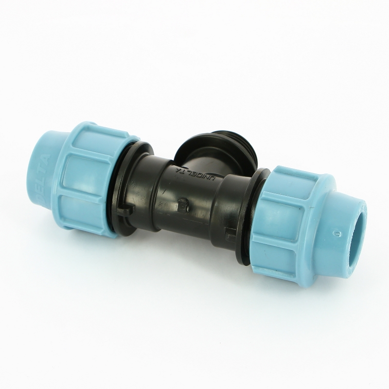 Тройник обжим-Н для труб ПНД UNIDELTA 25х1" 1010025004 - Вид №4