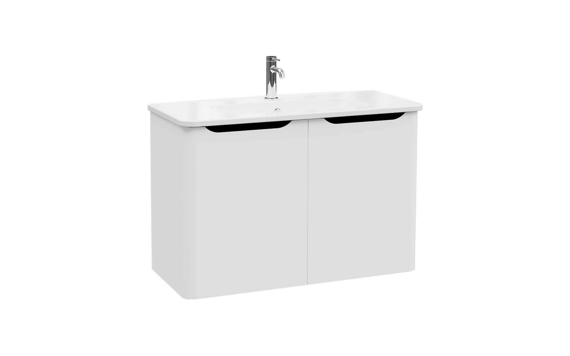 Подвесной шкаф для умывальника со встроенной раковиной VitrA Bathrooms Integra Round ARCH-00049453 - Вид №3