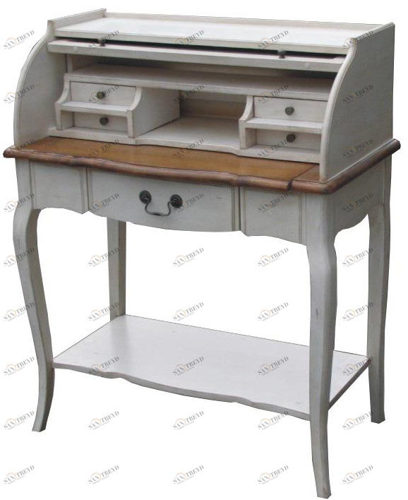 Письменный стол-бюро с ящиками и полкой серый Capri ДОМАШНЯЯ ОБСТАНОВКА ПИСЬМЕННЫЕ СТОЛЫ BELVEDER 115721 Серый Santreyd 