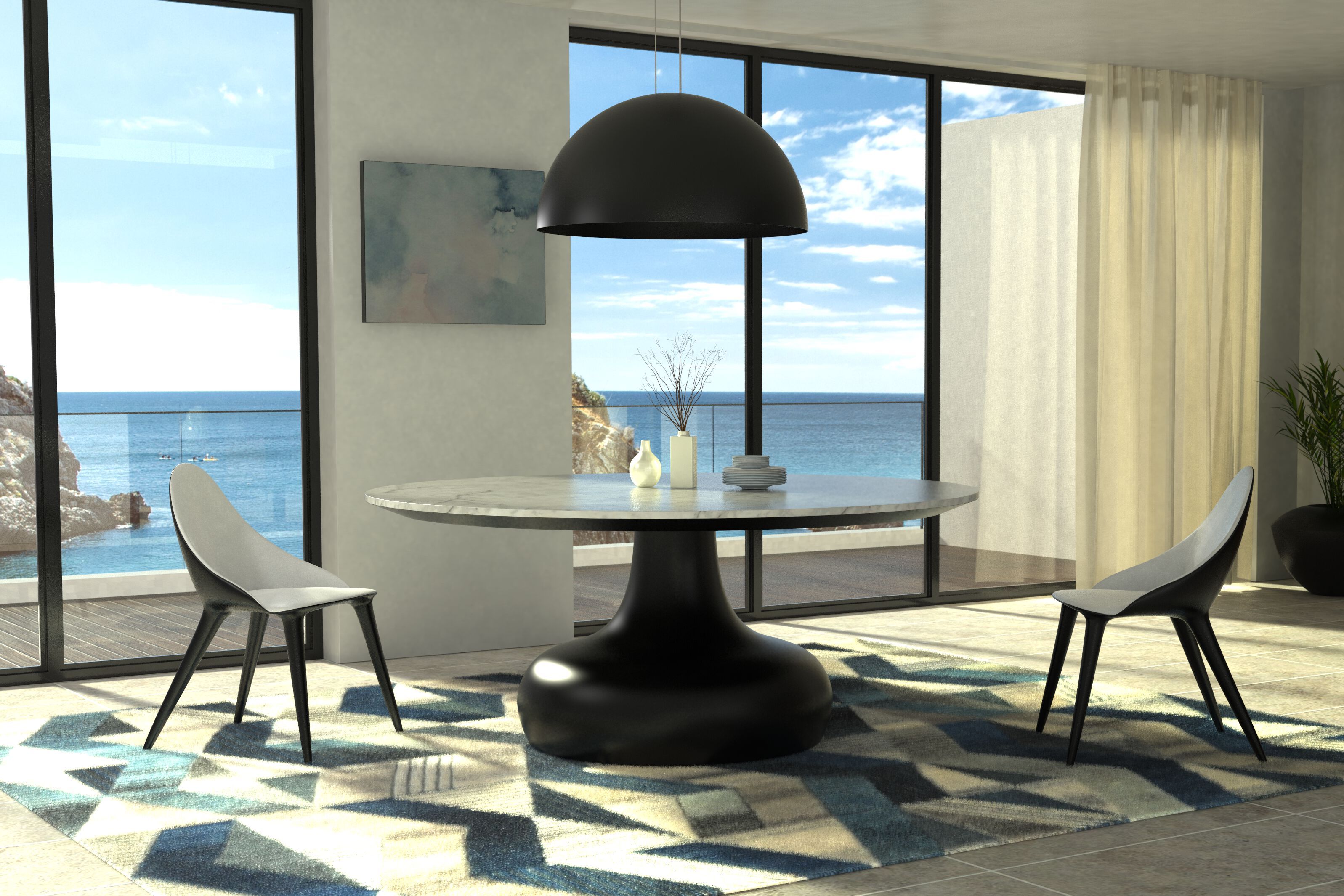 Бархатный мягкий стул GANSK MÓNACO ARCH-00016694 - Вид №7