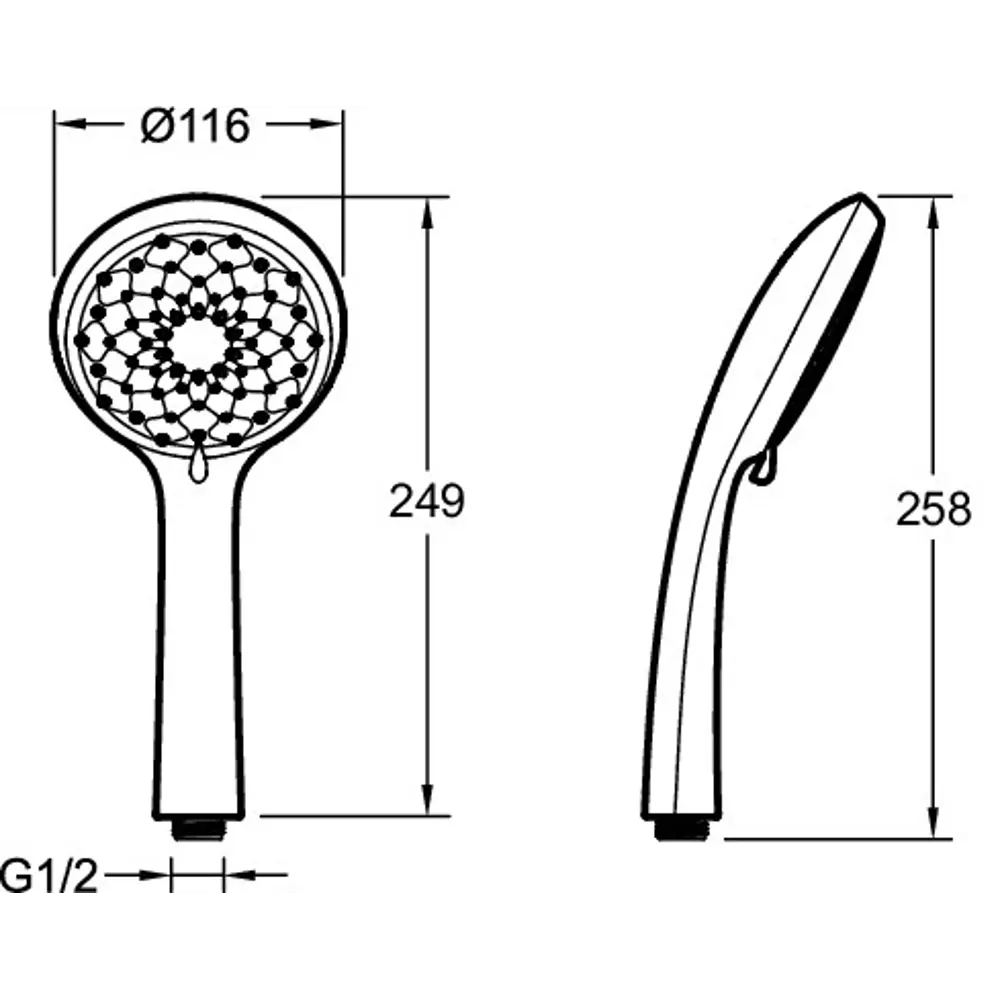 Jacob Delafon Awaken - Душевая лейка с 3 режимами массажа в хромированном исполнении 18123287 STLM-0009506 - Вид №3