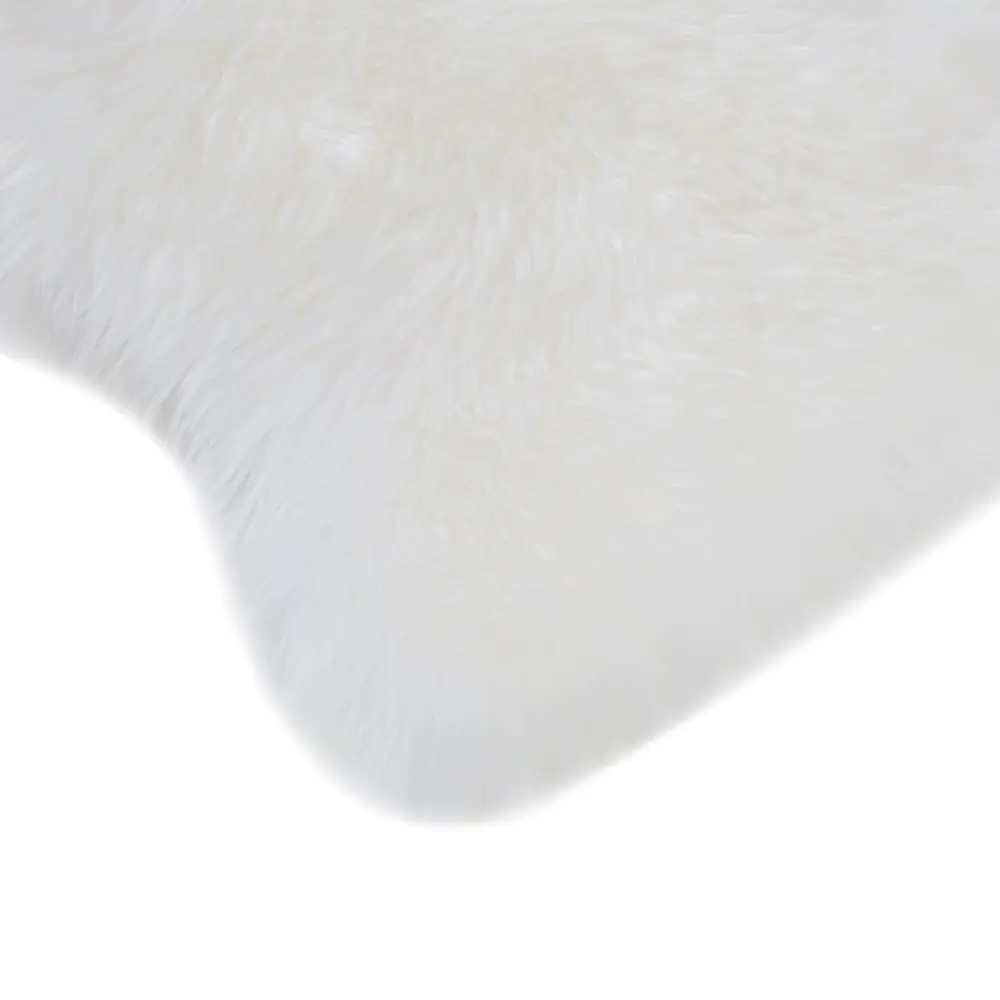 Шкура Овечья одинарная 50x80 см шерсть цвет белый Santreyd STLM-2197111 - Вид №2