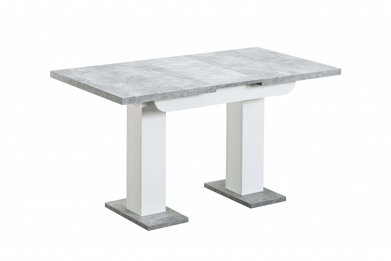 Стол обеденный раздвижной 110-166 см бело-серый Clyde STOOL GROUP  00-3958854 Белый;серый  - Вид №2