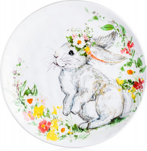 10648249 Certified International Тарелка обеденная Certified Int. Милый кролик 28см, керамика Керамика