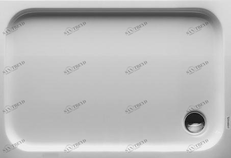 Duravit Поддон для душа прямоугольный из акрила D-code 720113000000000