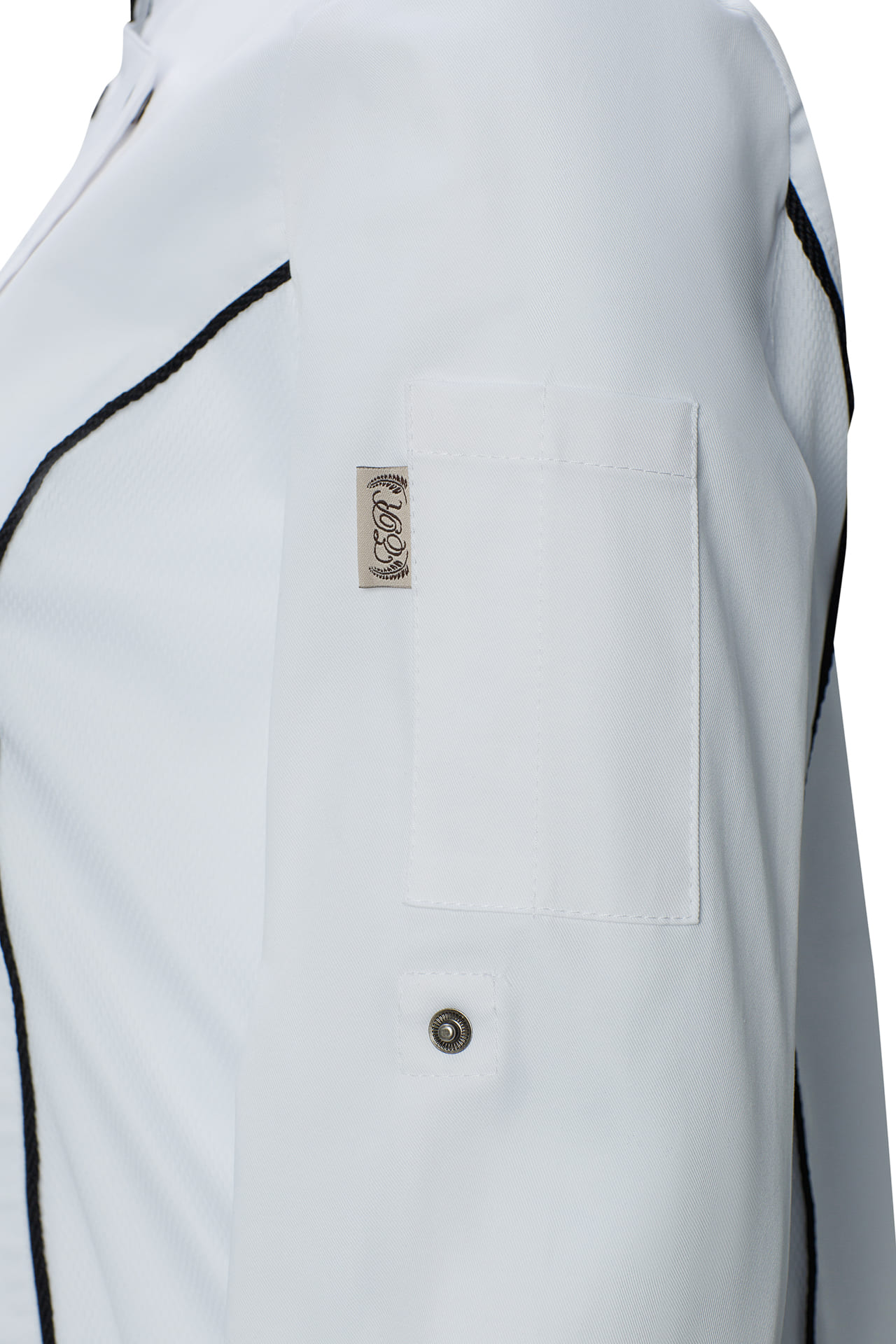 67693 Китель поварской женский цвет white (белый) RICON  Одежда для поваров  размер 54 (XXXL)  - Вид №4