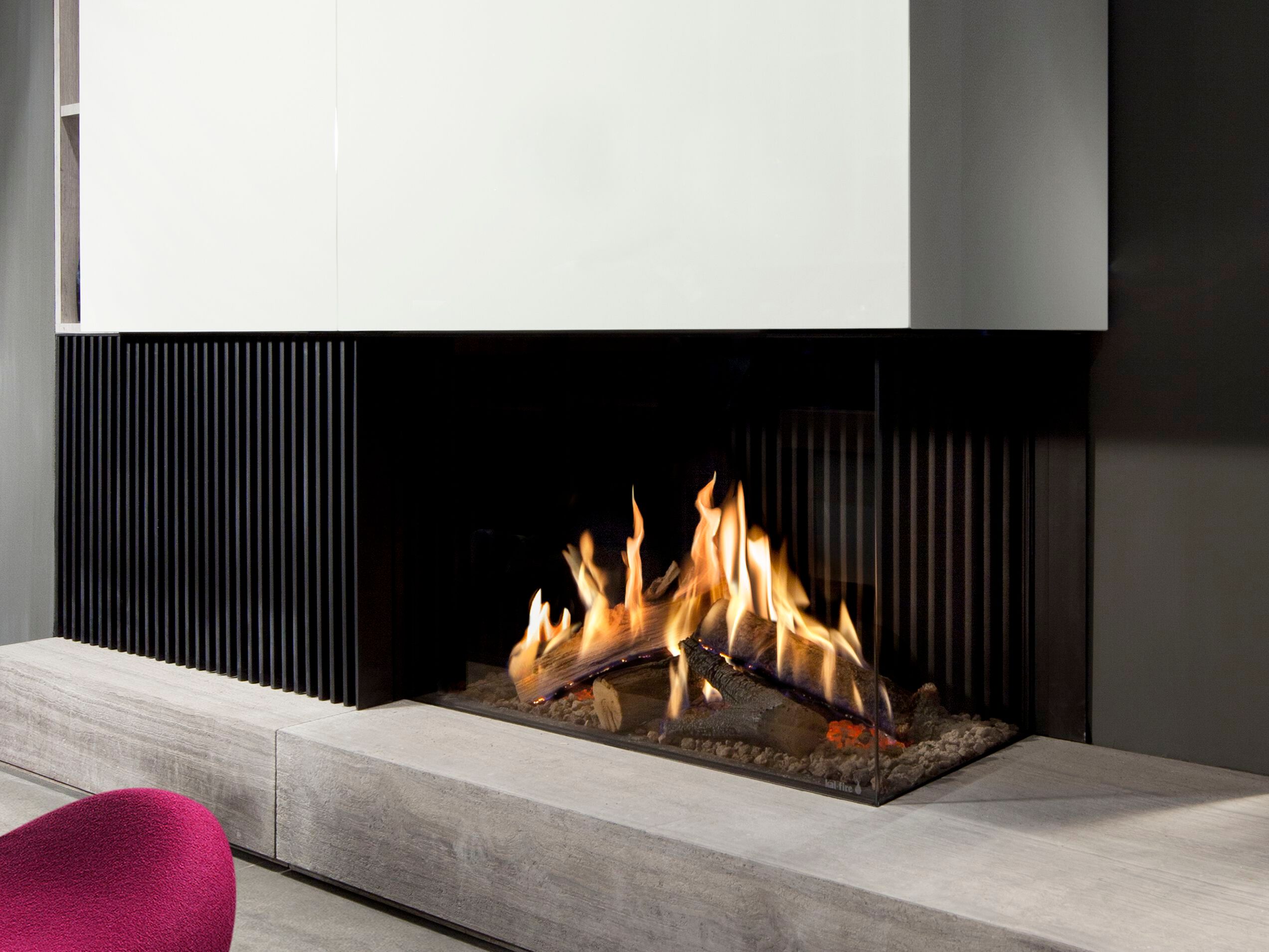 Настенный газовый угловой камин KALFIRE GP80/55C ARCH-00016322