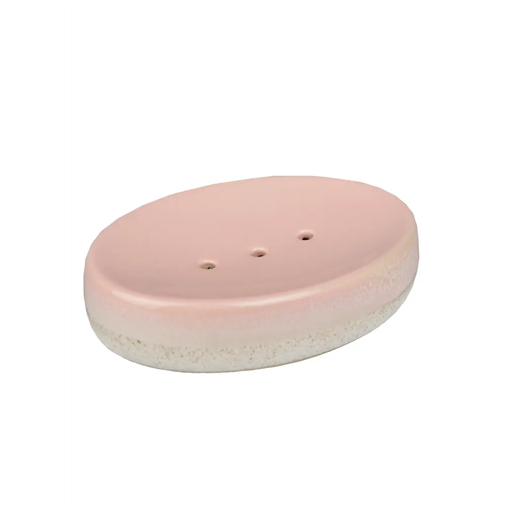 Керамическая мыльница ZENFORT Ombre в нежно-розовом цвете 89379228 STLM-1383534