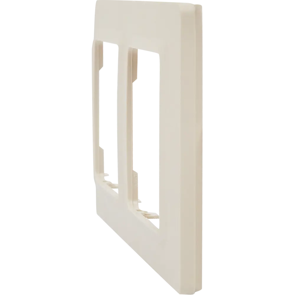 LEXMAN LILIAN - Декоративная рамка для розеток на 2 поста, цвет Слоновая кость 86761671 STLM-0071383 - Вид №2