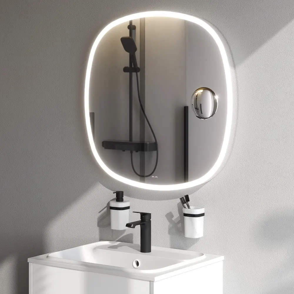 Зеркало для ванной AM.PM Moxie 75x75 см с подсветкой 89375628 STLM-2166821 - Вид №8