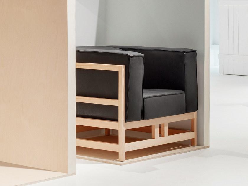 brühl Кожаное кресло с подлокотниками Easy pieces sun-id-1420883 - Вид №6