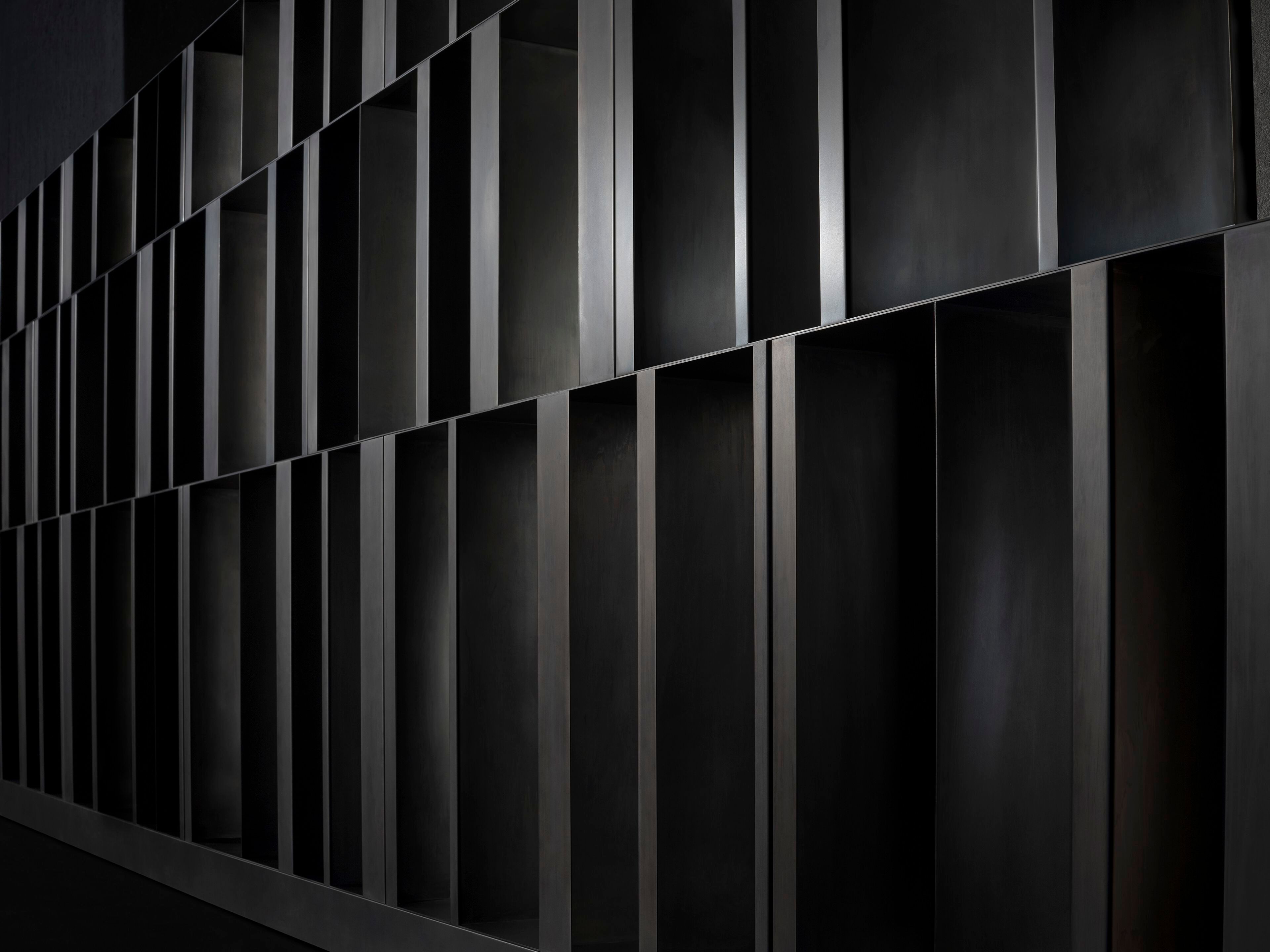 Секционный книжный шкаф из металла Henge BISTROT HORIZONTAL ARCH-00142650