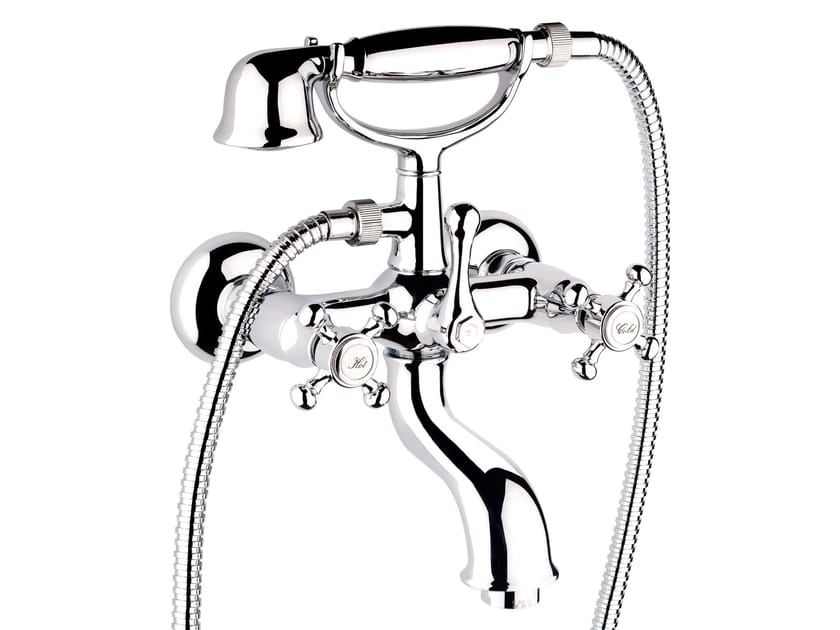 Настенный смеситель для ванны с ручным душем GUGLIELMI RUBINETTERIE классическая ARCH-00044941