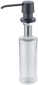 Встраиваемый дозатор ZorG Inox ZR-20 ЧЕРНЫЙМЕТАЛЛ для жидкого мыла, черный металлик