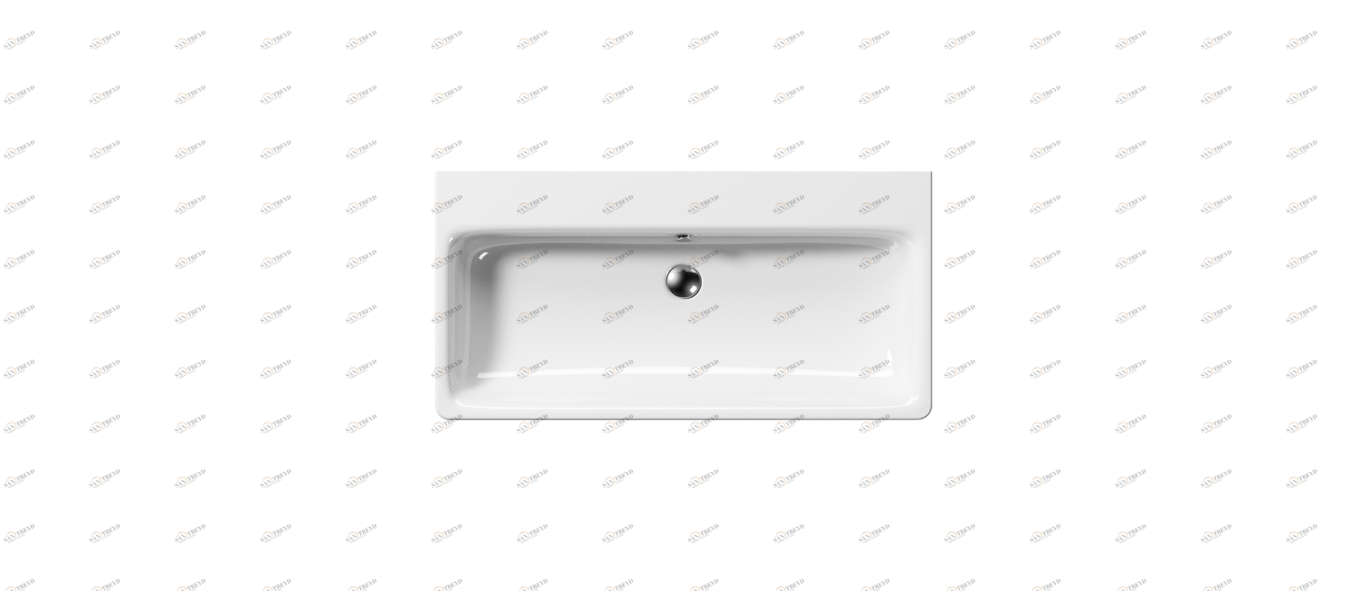 9023111 Встроенная раковина под столешницу овальная GSI ceramica 