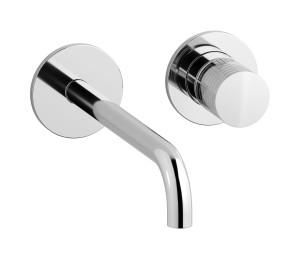 Настенный смеситель для раковины с 2 отверстиями