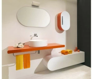 LASA IDEA Низкий шкаф для ванной с ящиками Flux_us