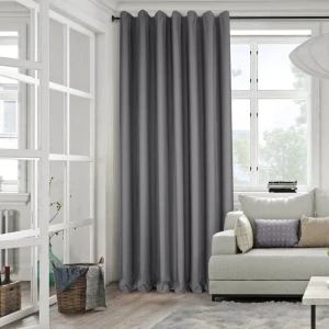 Штора на ленте для кухни Аликанте 160x260 см цвет коричневый