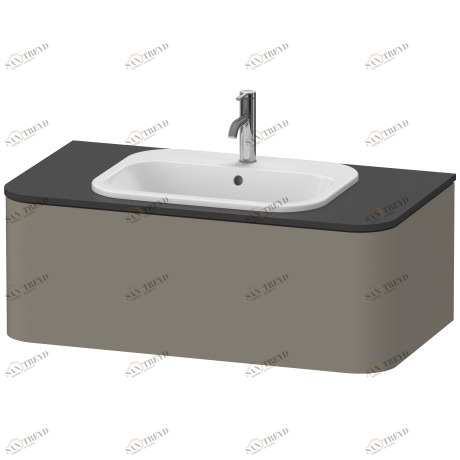 HP495109292 Happy D.2 Plus Тумбочка для подвесной консоли Каменно-серый шелковисто-матовый лак Duravit