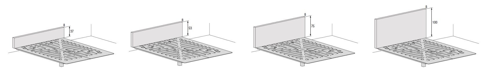 Двуспальная кровать с мягким изголовьем Lago FLUTTUA - 1601 ARCH-00010463 - Вид №1