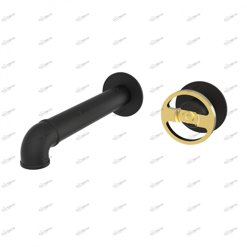 PM2524M122 Смеситель для раковины настенный на 2 отверстия Boutique Martí 1921 Marti 1921 