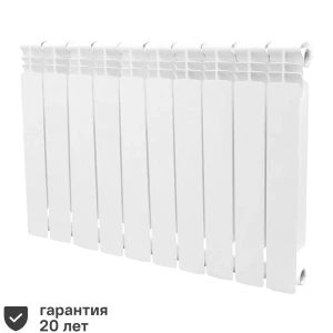 Радиатор Тепломир 500/80 10 секций биметалл белый 14207635 STLM-2064615