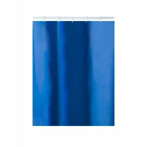Штора для ванной Delphinium Эва 180x200 см PEVA цвет синий