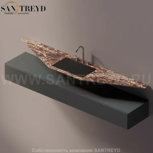 AELLN0AA12224DD Подвесная раковина настенная прямоугольная Agape Ell