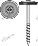 Винт NV 20 38 060 NV20 Tecfi 3,8 х 60 