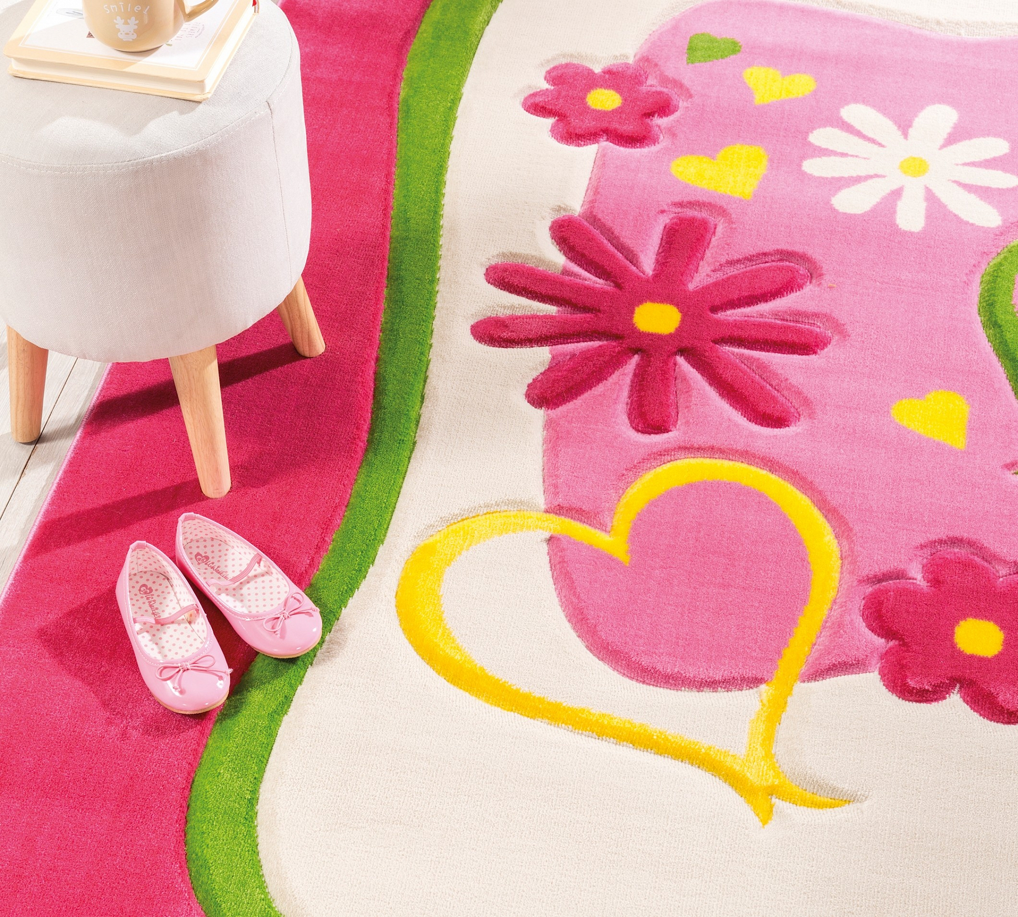 Ковер детский розовый 133х190 см Lady CILEK PRINCESS 00-3832217 Розовый Santreyd - Вид №1