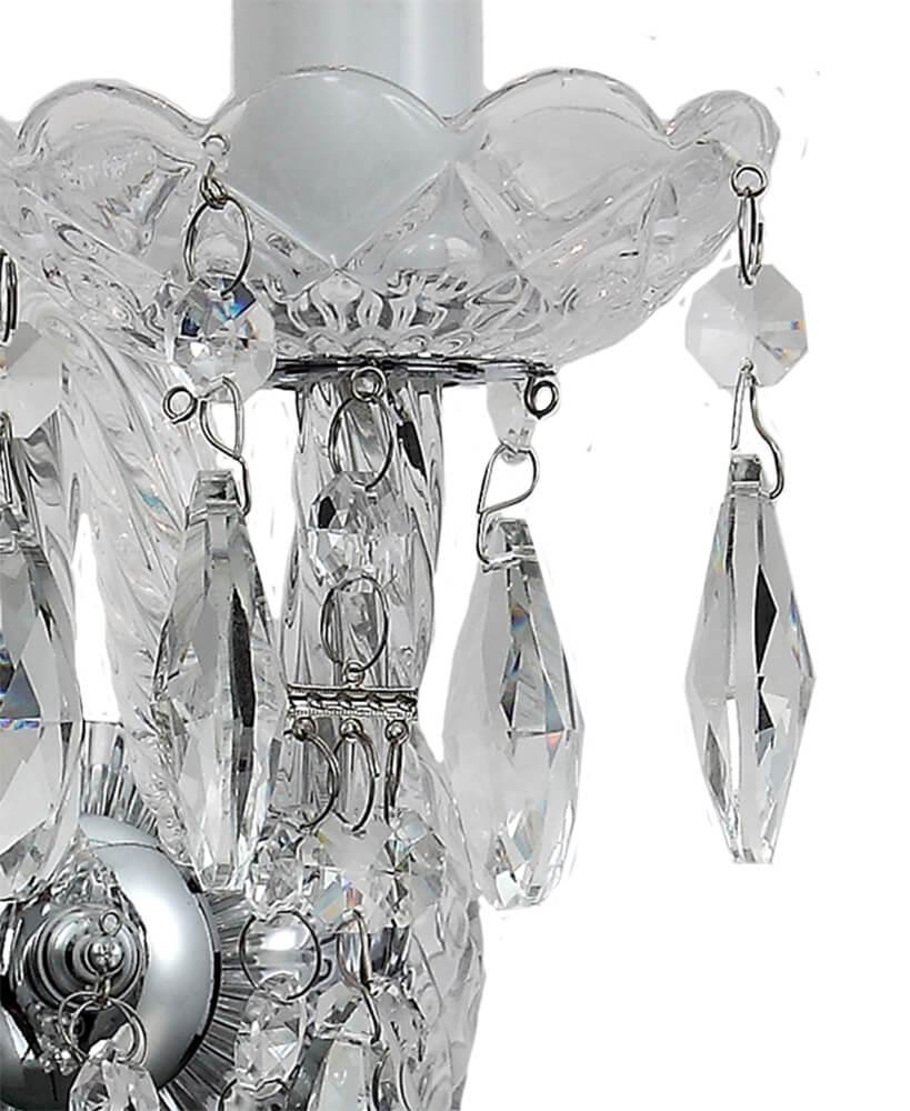 Бра хрустальное хром "Латона" 20311.02.03.01 SEVEN FIRES СВЕЧА 00-3929834 Прозрачный;хром  - Вид №1