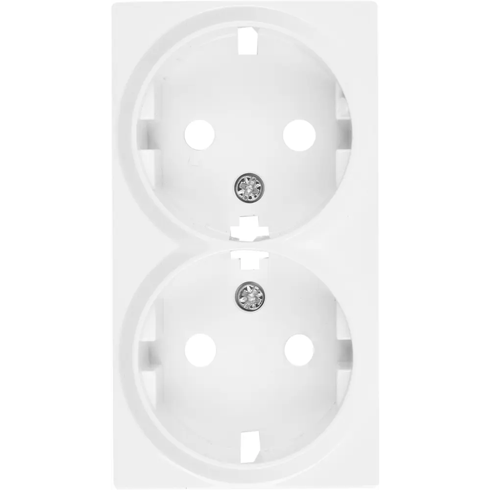 Двойная розетка WERKEL с заземлением для безопасного подключения техники 82125397 Встраиваемые механизмы STLM-0019724 - Вид №3