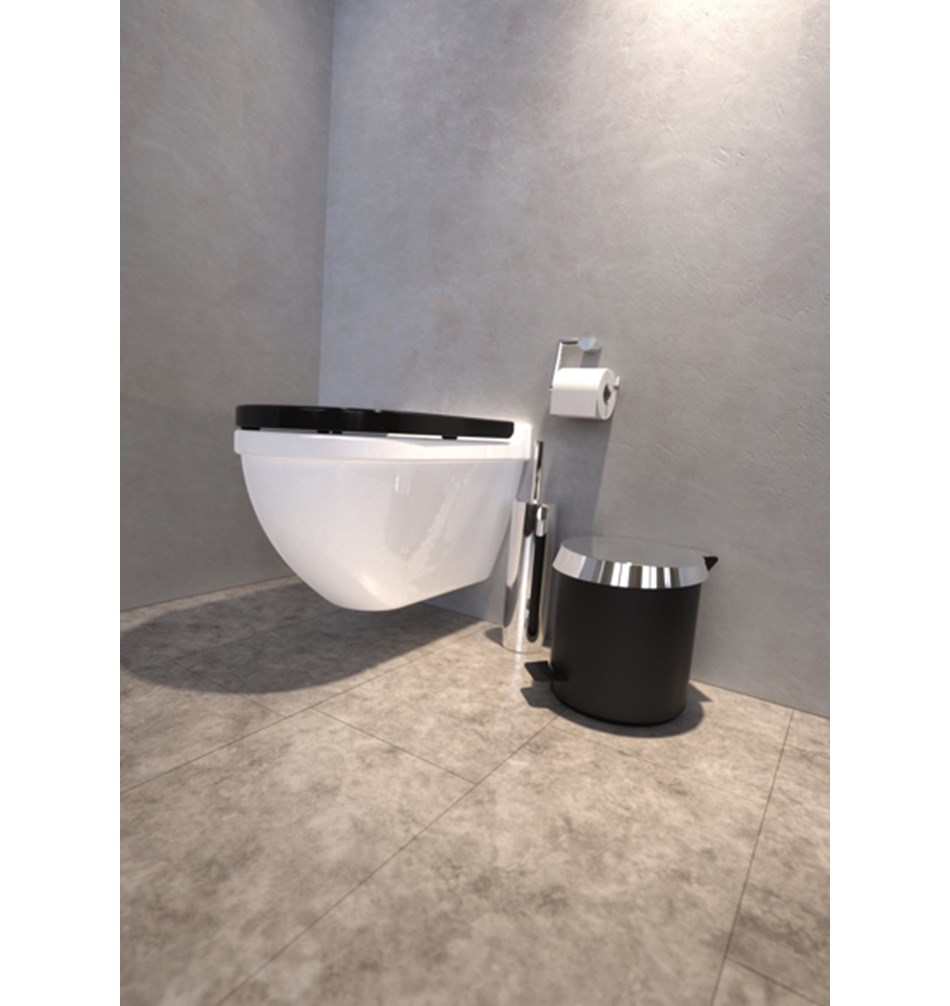 FROST Ершик для унитаза 1, напольный » полированный. Нержавеющая сталь Полированный O1910  - Вид №6