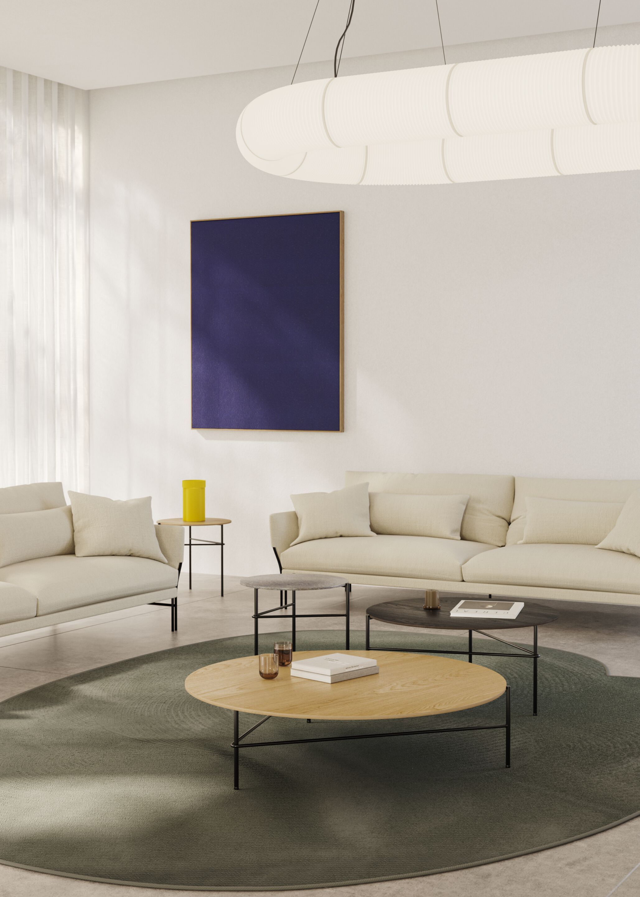 Круглый стол из стали и дерева Omelette Editions DOWNTOWN ARCH-00025518 - Вид №2