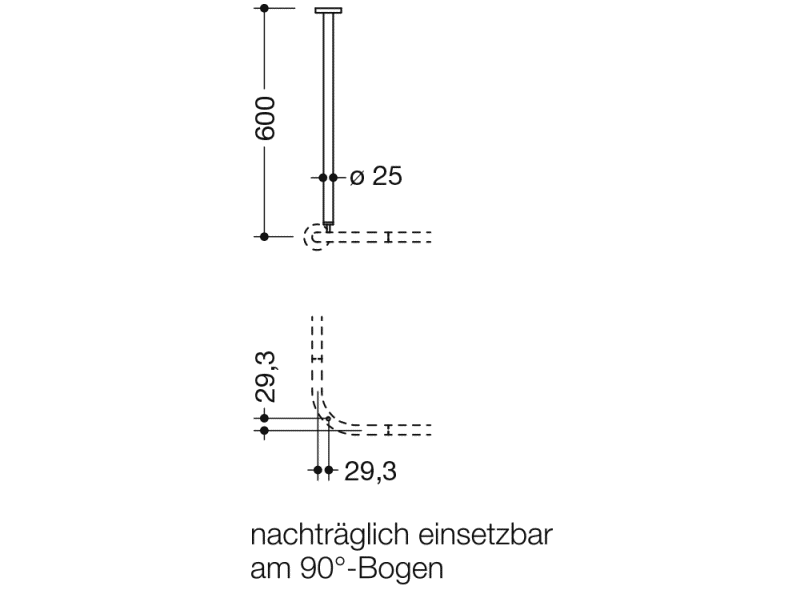 900.34.00360 потолочная подвеска HEWI System 900 - Вид №11