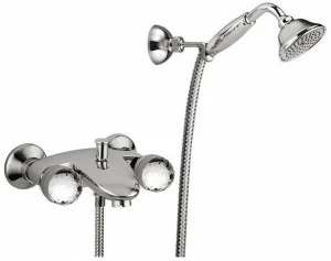 Rubinetteria Giulini Настенный смеситель для ванны с ручным душем Persia crystal - persia F3801/s