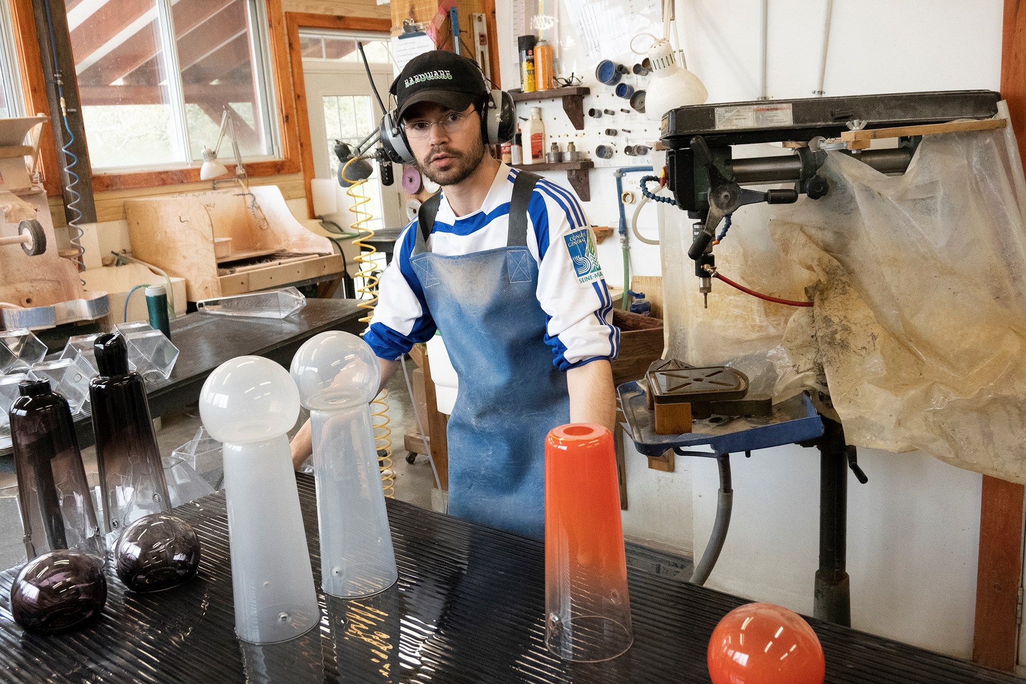 Настольная лампа из дутого стекла с диммером Darmes Gigi ARCH-00001619 - Вид №11