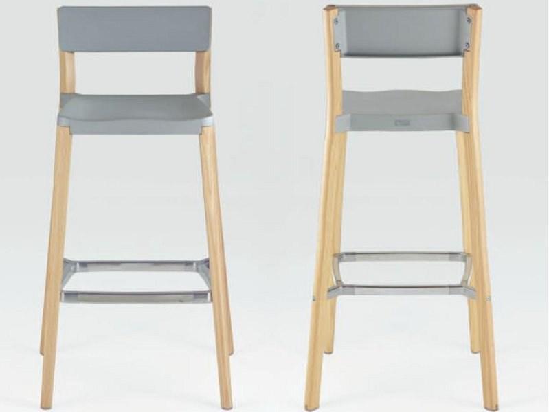 Emeco Высокий барный стул из алюминия и дерева Lancaster sun-id-1464704 - Вид №7